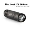 Convoy S2+ zseblámpa elemlámpa flashlight 18650 Nichia 365UV  lámpa uv-lámpa