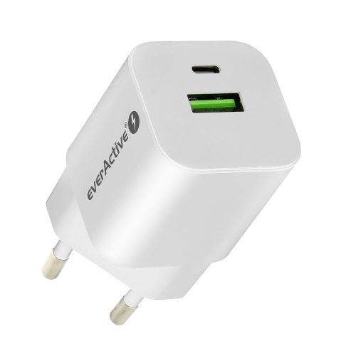 everActive GaN SC-390Q zidni punjač s USB QC3.0 i USB-C PD PPS 30W utičnicom