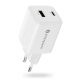 everActive GaN SC-450Q zidni punjač s USB utičnicom i USB-C PD PPS QC4+ 45W