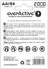 everActive R6/AA 2000mAh 1,2 V Ni-Mh tölthető akkumulátor, 4 db