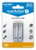 everActive R03/AAA Ni-MH 800 mAh 1,2 V Ni-Mh tölthető akkumulátor, 4 db