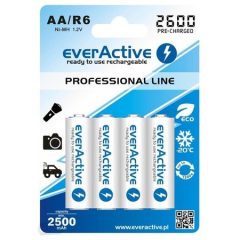   everActive R6/AA 2600mAh 1,2 V Ni-Mh tölthető akkumulátor, 4 db