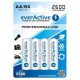 everActive R6/AA 2600mAh 1,2 V Ni-Mh tölthető akkumulátor, 4 db