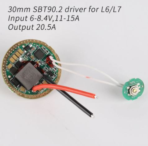 30mm SBT90.2 driver  L6/L7,Input 6-8.4V,11-15A,Output 20.5A - kiárusítás