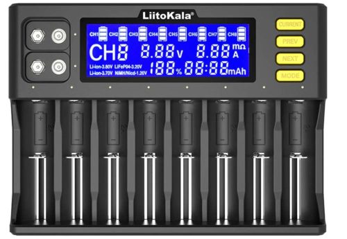 Liitokala Lii - s8 LCD Akkumulátor töltő