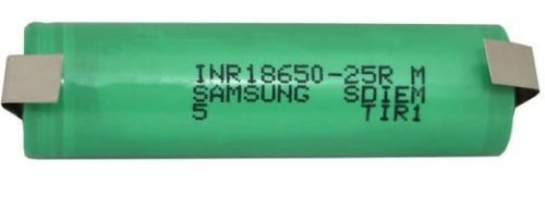 Samsung INR18650-25R M 2500mAh tölthető li-ion akkumulátor - Z forrfüllel