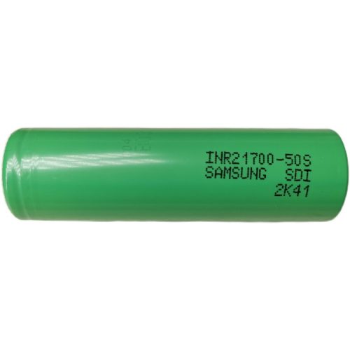 Samsung 50S 21700 5000mAh 29A tölthető nagy terhelhetőségű li-ion akkumulátor