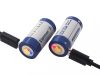 Keeppower P1634U1 RCR123A Micro USB 16340 3.0V 860mAh tölthető akkumulátor x2