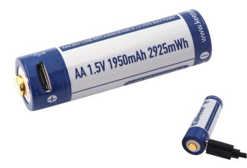 Keeppower 1.5V  AA Li-ion Batteries -19500mAh USB Rechargeable