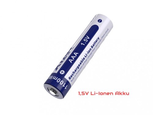 Xtar AAA 1,5 V Li-ion tölthető akkumulátor 800 mAh kapacitással