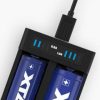 XTAR MC2 18650 14500 Battery Micro USB Smart Charger akkumulátor töltő