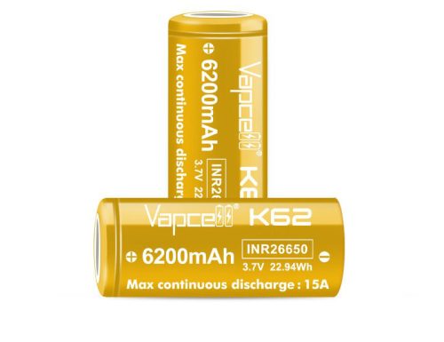 Vapcell K62 26650 6200 mah tölthető li-ion akkumulátor