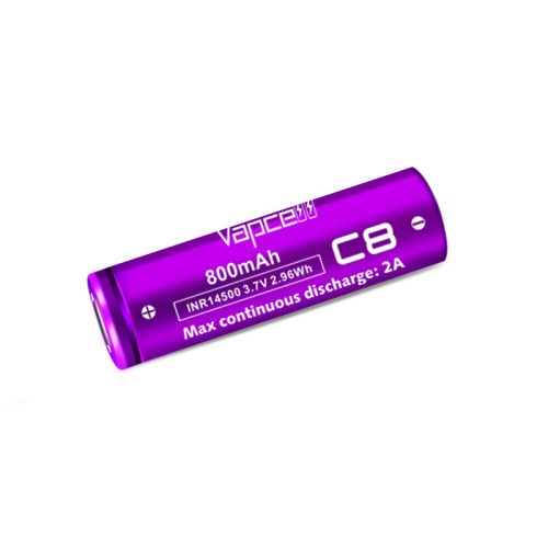 Vapcell C8 INR 800mah  tölthető li-ion akkumulátor