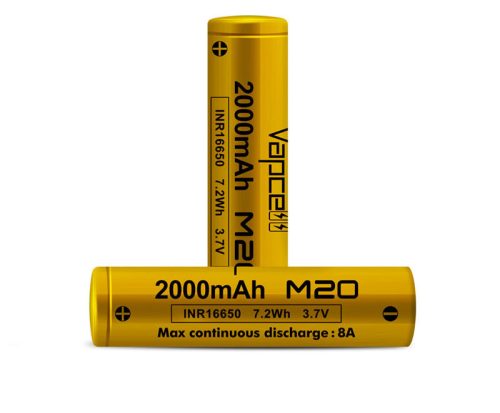 Vapcell 16650 M20 2000mah 8A 3,6V Li-Ion-Akku 